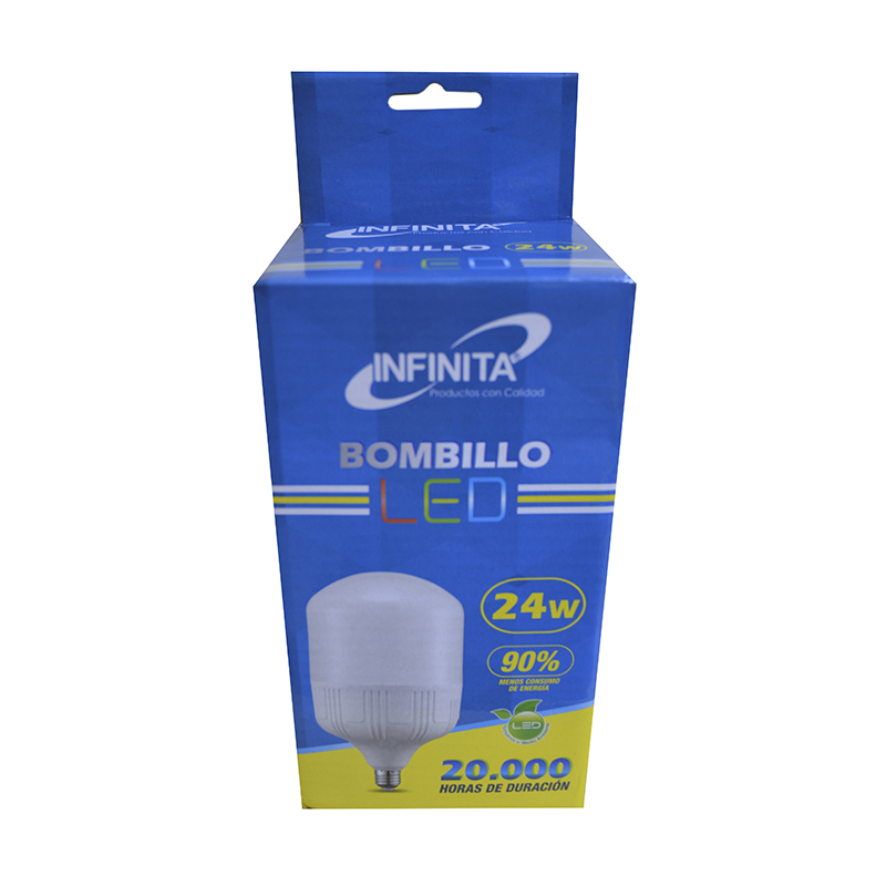 BOMBILLO LED 24W CILINDRO CAJA