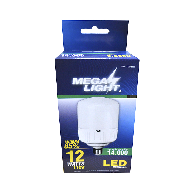 BOMBILLO 12W CILINDRO CAJA