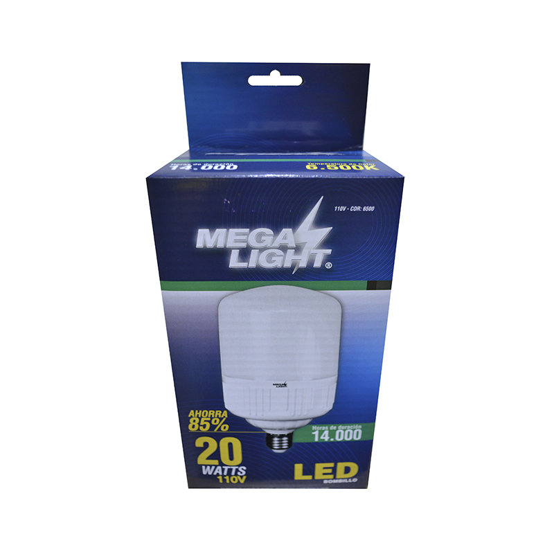 BOMBILLO 20W CILINDRO CAJA